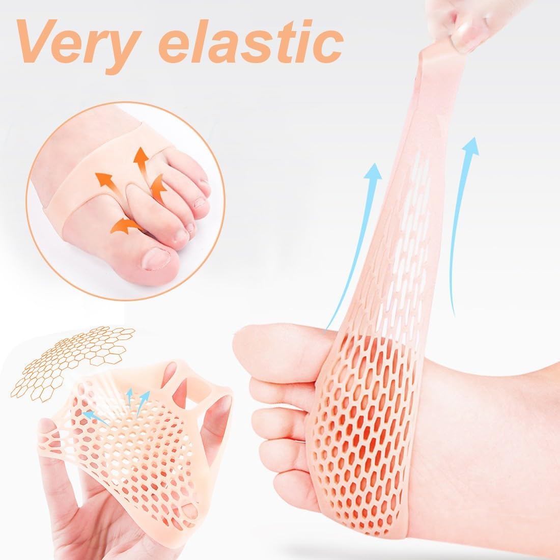 Coussinets Métatarsiens en Silicone –Marchez sans douleur
