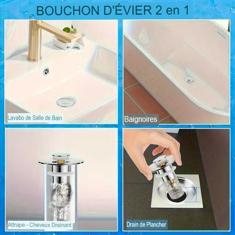 🚿 DrainClean™ – Bouchon Anti-Bouchage Intelligent