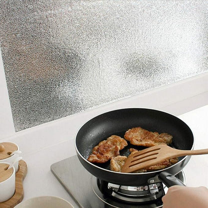 Film autocollant aluminium anti-graisse – Cuisine propre & moderne