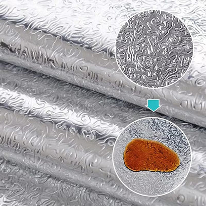 Film autocollant aluminium anti-graisse – Cuisine propre & moderne