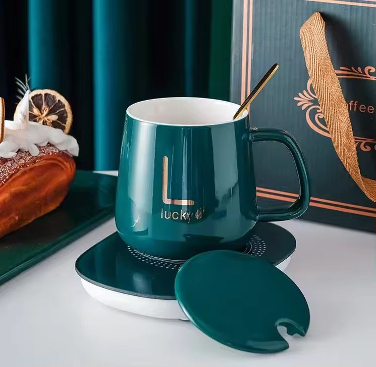 ThermoCup Élégance™ – Tasse Chauffante Automatique 55°C