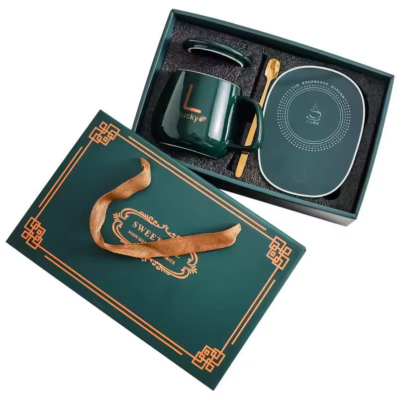 ThermoCup Élégance™ – Tasse Chauffante Automatique 55°C
