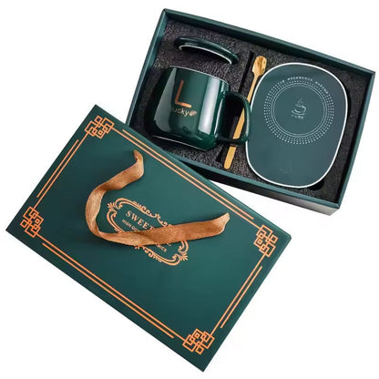 ThermoCup Élégance™ – Tasse Chauffante Automatique 55°C