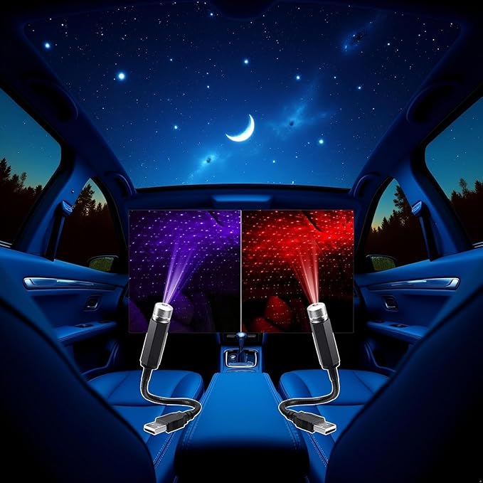 StarGlow™ – Lumière Étoilée USB ✨ Transformez chaque trajet en une ambiance magique et inoubliable.