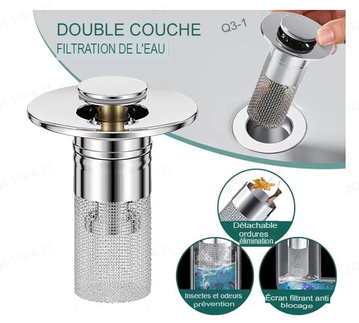 🚿 DrainClean™ – Bouchon Anti-Bouchage Intelligent